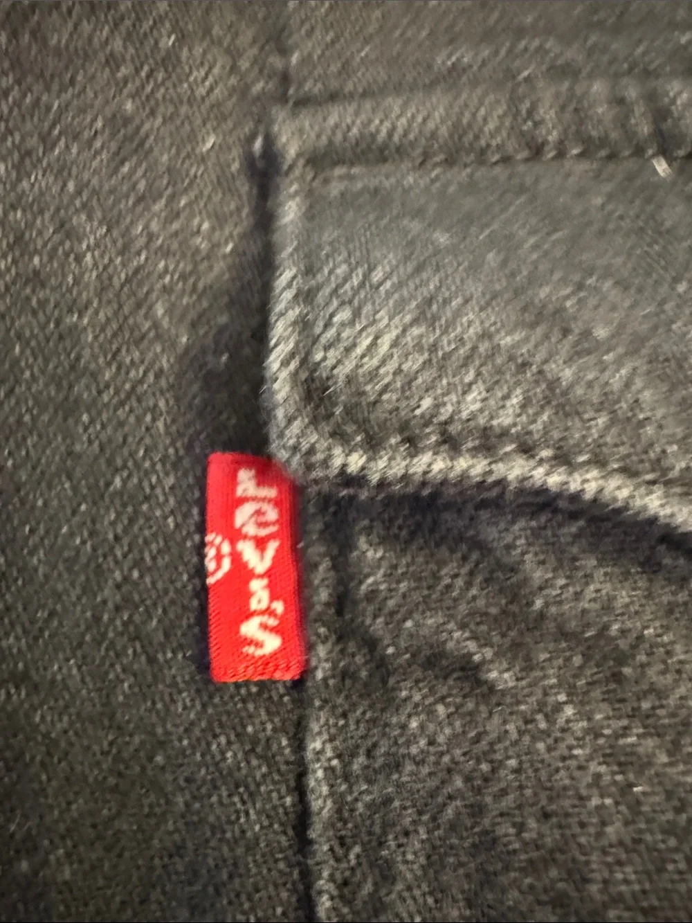 Levi's Black Button-Down Denim-Style Western Shirt